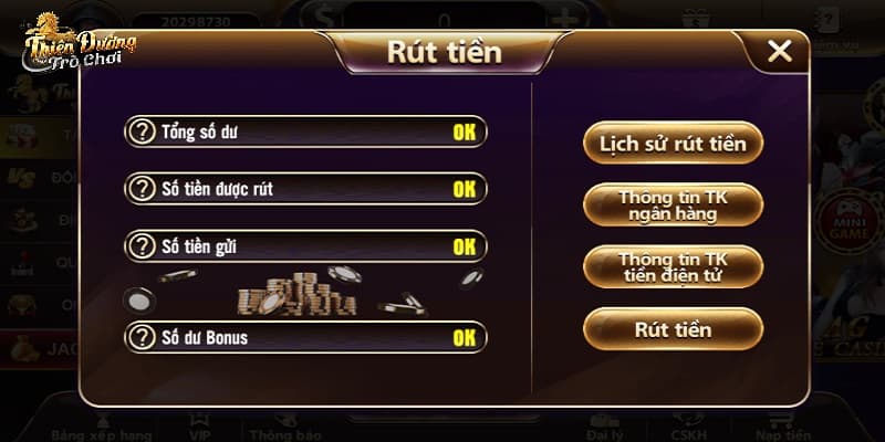 Rút Tiền TDTC nhanh chóng và đơn giản chỉ với 3 bước 5 Rút tiền TDTC có thao tác đơn giản và quy trình nhanh chóng