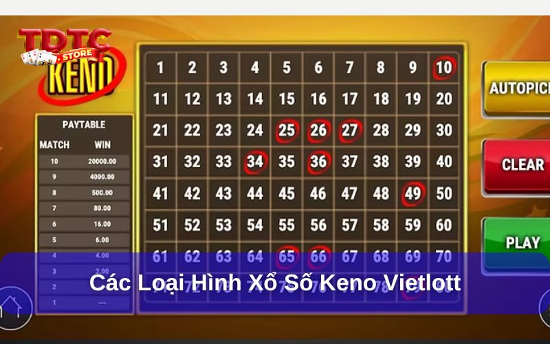 Xổ số Keno Vietlott là gì? Có những loại hình Keno nào? 7 Các loại hình xổ số Keno Vietlott hiện nay