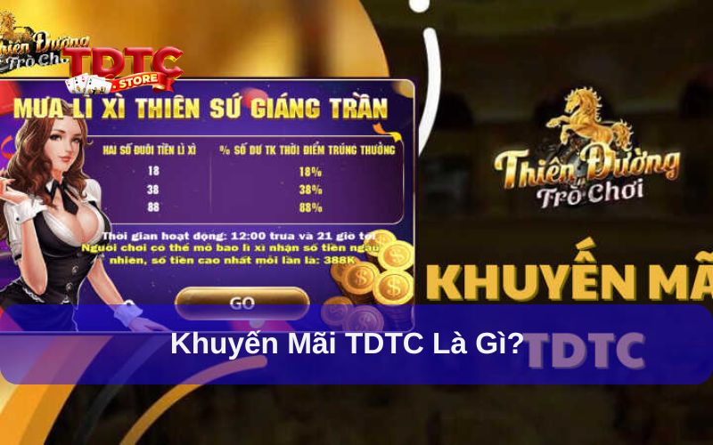 Khuyến mãi TDTC là chương trình nhận tiền thưởng hấp dẫn
