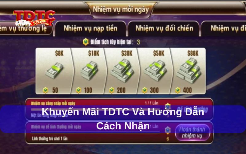 Khuyến mãi TDTC và hướng dẫn cách nhận