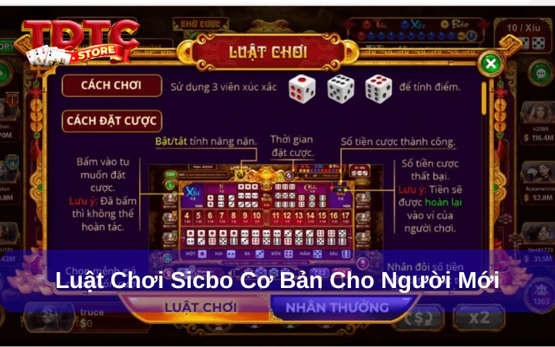 Thông Tin Nguồn Gốc, Cách Chơi Sicbo Dành Cho Người Mới 8 Luật chơi cơ bản của trò Sicbo